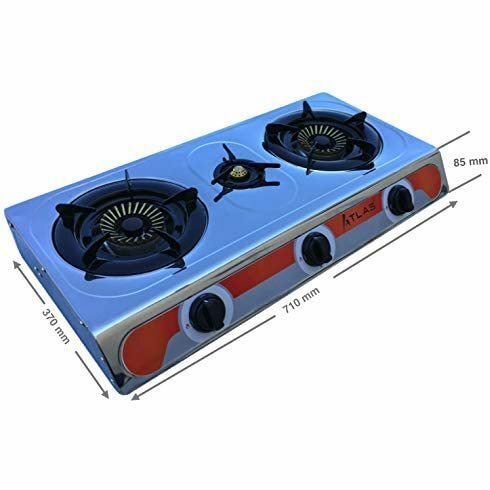 Газовая кухонная плита для использования на открытом воздухе серии ATLAS GE03 INOX