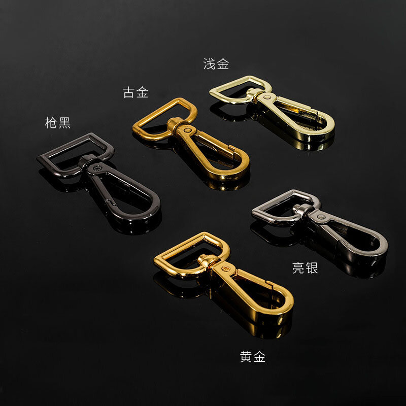 Metal Hook Clips Buckles Detachable Snap Hook Bag Strap Belt Webbing Pet Leash Hooks DIY Replacement Bag Accessories