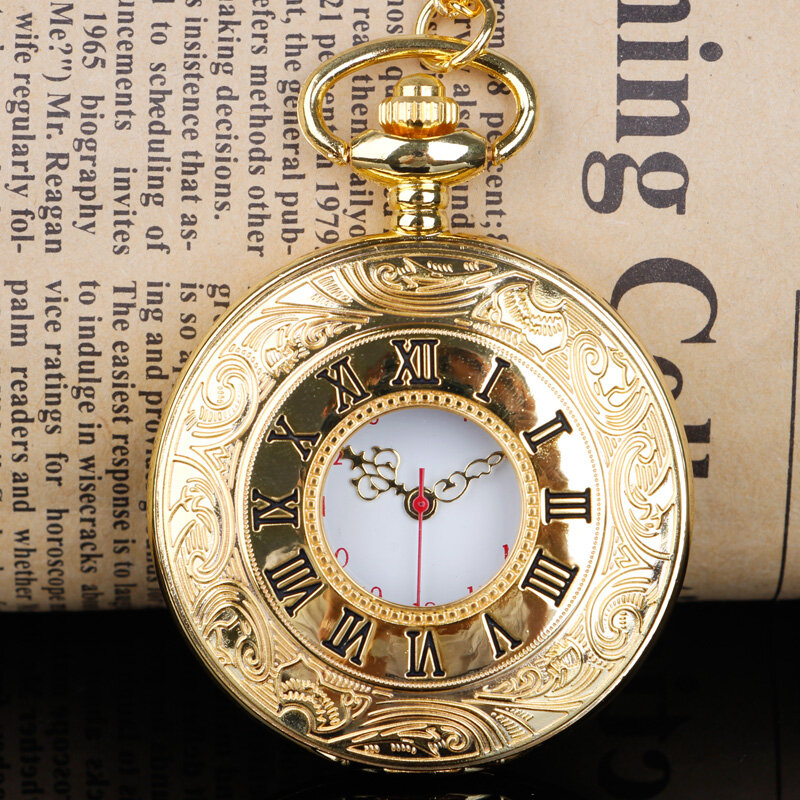 นาฬิกาควอทซ์ผู้ชายพร้อมจี้แบบวินเทจสินค้ามาใหม่ห้อยกระเป๋าใส่สบายของขวัญสำหรับทุกเพศ