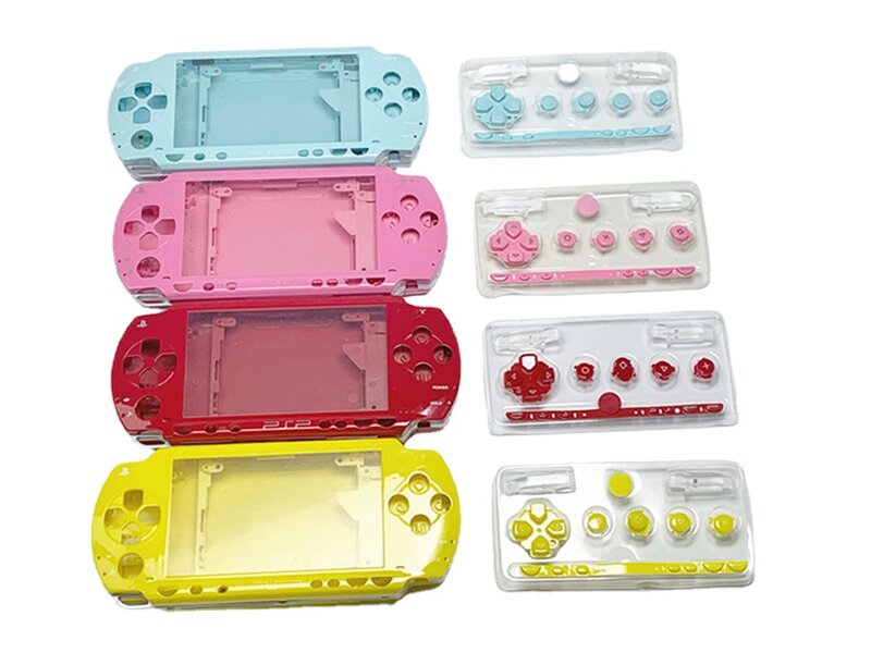 High Quality New Housing Case for Sony PSP 1000 PSP1000 Shell Console Front and Back Cover with Buttons and Stickers Case