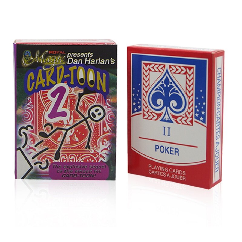 Magia dos desenhos animados cartão de baralho-toon v2 cartas de jogo previsão de animação poker jogos de cartas mágicas truque de magia adereços para o mágico