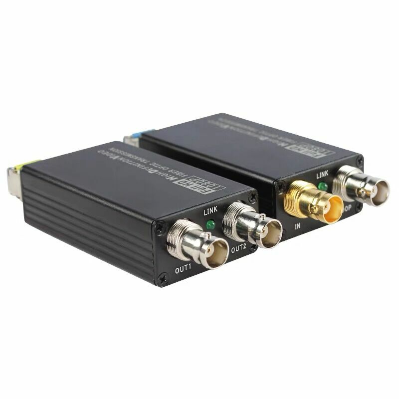 HD 3G-SDI Mini Type Fiber Transceiver with Tally RS485 Reverse data SM LC SDI BNC Coaxial Signal Fiber Optic Media Converter