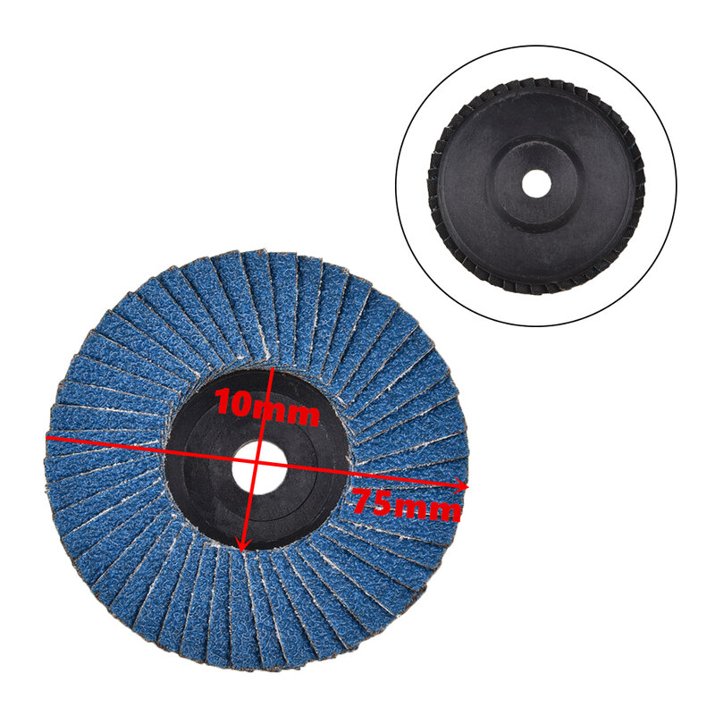 Шлифовальные диски 1/3/5 шт., шлифовальные круги 75 мм, угловые шлифовальные диски 3 дюйма, для металла, пластика, дерева, абразивный инструмент