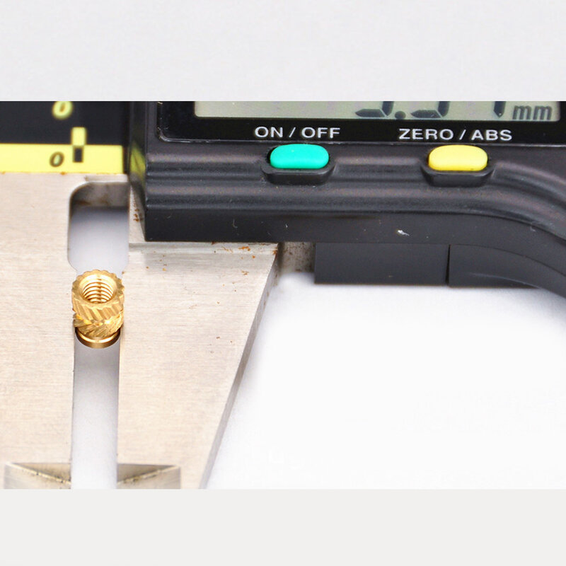 100pcs M3 Thread Knurled Brass Threaded Heat Set Heat Resistant Insert Embedment Nut for 3D Printer Voron 2.4 M3x5x4