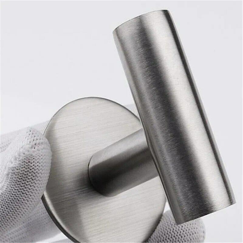 Stainless Steel Perak Perangkat Keras Kamar Mandi Rak Handuk Tempat Tisu Toilet Gantungan Handuk Aksesori Kamar Mandi