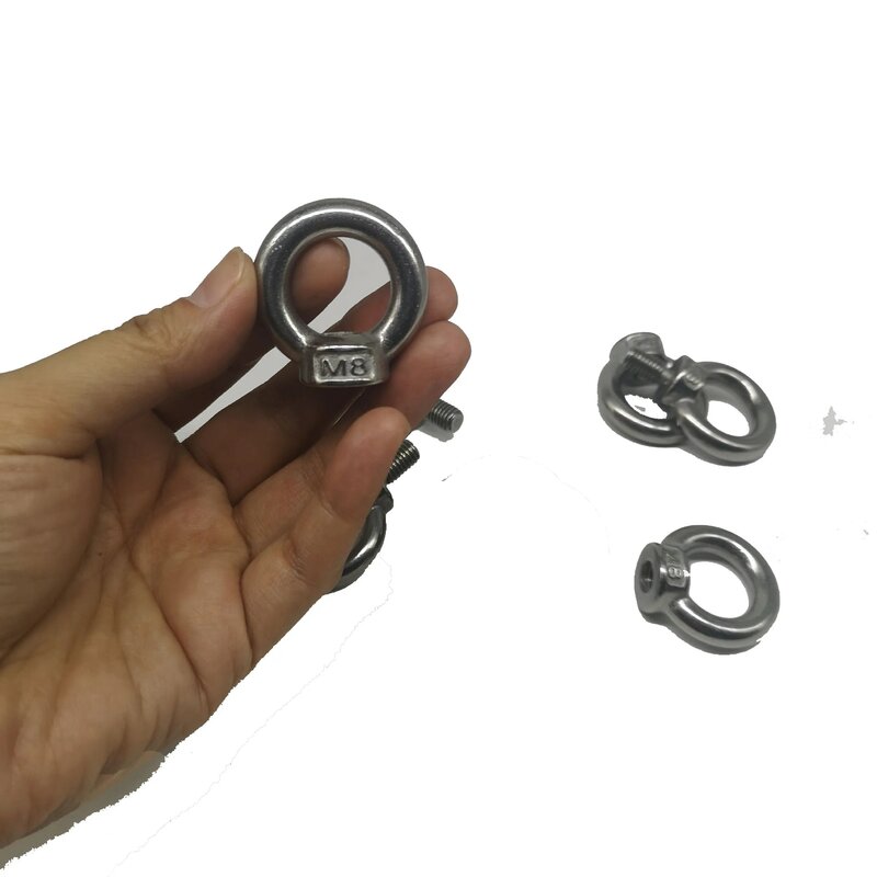 M8, 304  Stainless Steel Lifting Eye nut  for Cable Rope Lifting