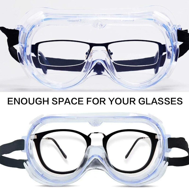 1 шт Защитные очки с широким видением одноразовые непрямые защитные противотуманные очки
