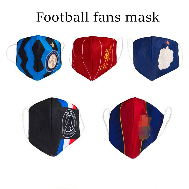 Piłka nożna piłka do piłki nożnej maska wentylatora 12 zespołów Cheerleaders fani maska brazylia puchar świata maska dorywczo maska