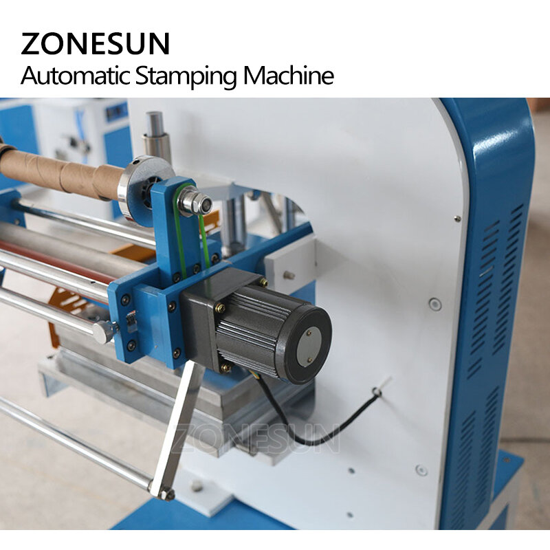 ZONESUN ZY-819M Pneumatic Stamping Machine leather LOGO Creasing machine LOGO stampler name card stamping machine