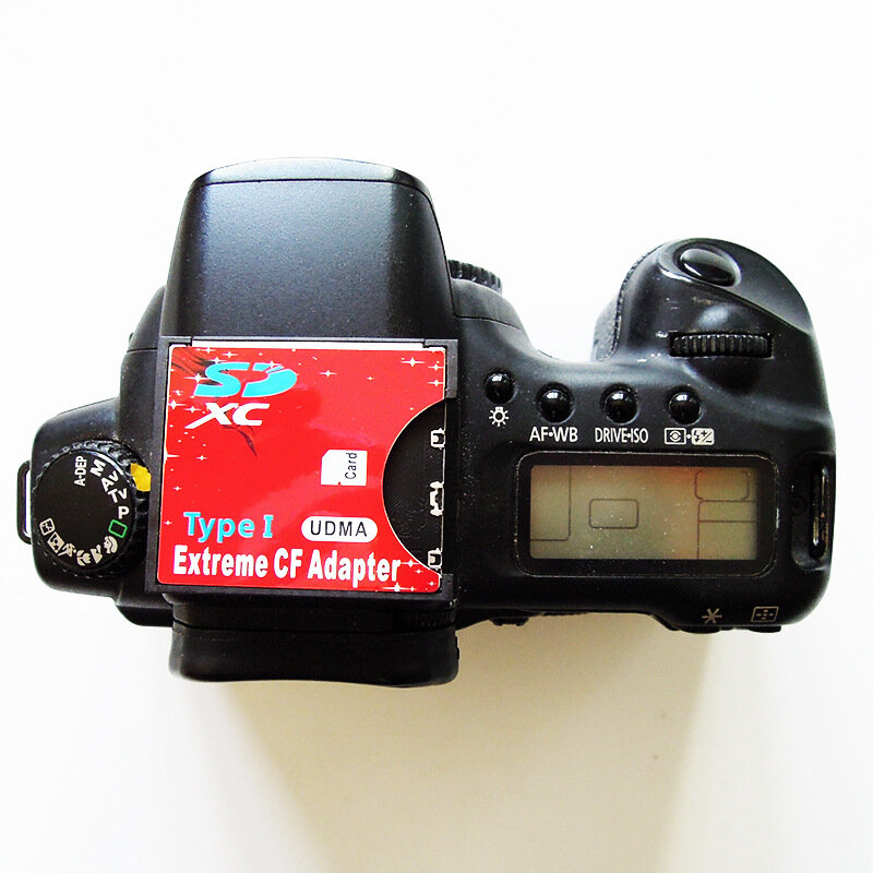 Original Extreme ไร้สาย WiFi SDHC SDXC ไปยัง CF Type I Compact Flash Memory Card Adapter สำหรับกล้อง SLR การ์ด