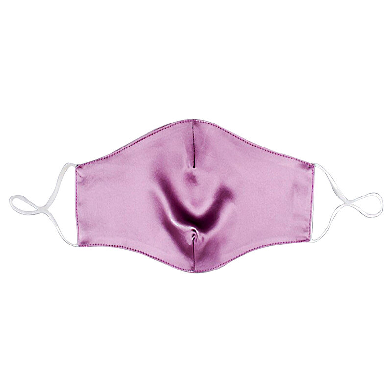 Sexy Comfortable Silk Mask Washable Breathable Mouth Masks Dustproof Adjustable Mask Cover for Women Girls Party Accessories