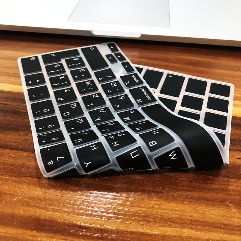 Capa de teclado de silicone para macbook pro 13, película protetora, 13 polegadas, a2289, a2251, a2141, pro 16, 2020
