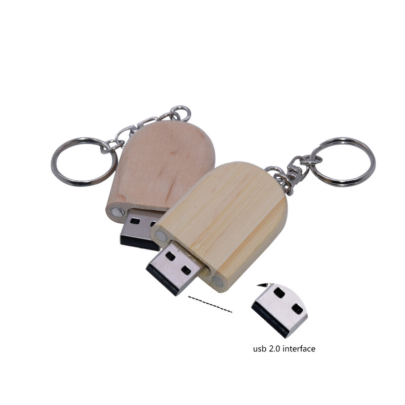 Kayu Usb 2.0 Pendrive Flash Drive 4GB 16GB 32GB U Disk Memori Kecepatan Tinggi Pen Drive Stick Cle Usb 64GB 128GB dengan Hadiah Gantungan Kunci