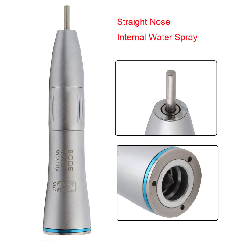 Manipolo dentale a bassa velocità spruzzo d'acqua interno turbina ad aria manipolo dritto manipolo dentale BODE BD123S