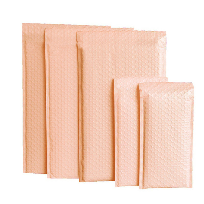 SHERPEN 20pcs Bubble Envelope Bag Light Beige Bubble Mailers Self-Seal Mailing Bags Padded Envelopes For Magazine Lined Mailer