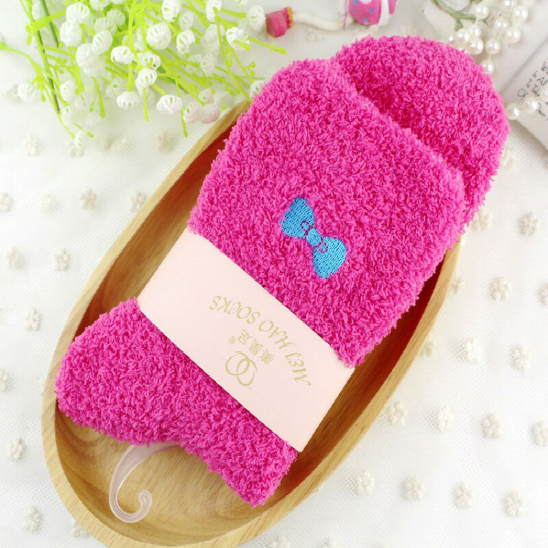 6 пара/лот Anyongzu носки натуральный Цвет беременных Для женщин носки теплые Вышивка Половина хвост ткань распределения полотенца 23 см до 25 см