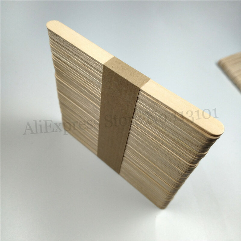 400 In 1 Ice Pop Popsicle Stick Birch Wood Craft DIY Sticks Length 114mm 8 Lots (50pcs/Lot)