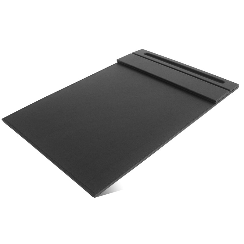 Carpeta de archivos de tablero de Clip magnético A4, Portapapeles de papel con Clip, tableta para suministros de oficina, cuero negro, almohadilla, Messager