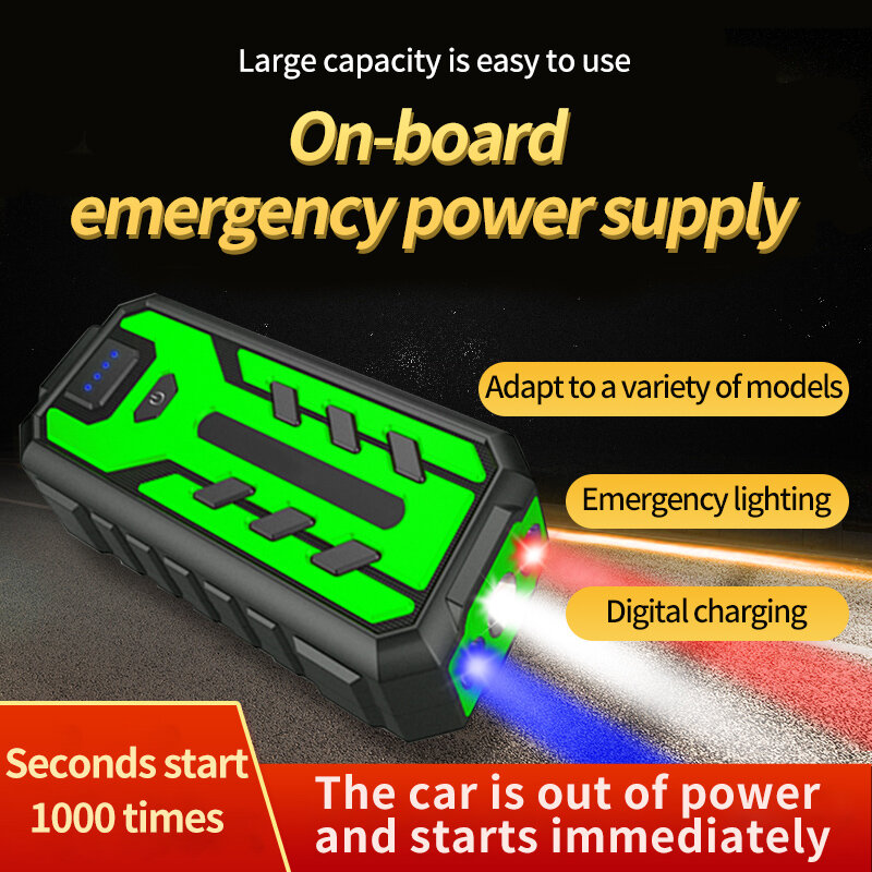 Démarreur de saut de voiture, batterie d'alimentation 28000mAh 12V, dispositif de démarrage automatique, chargeur de batterie d'urgence