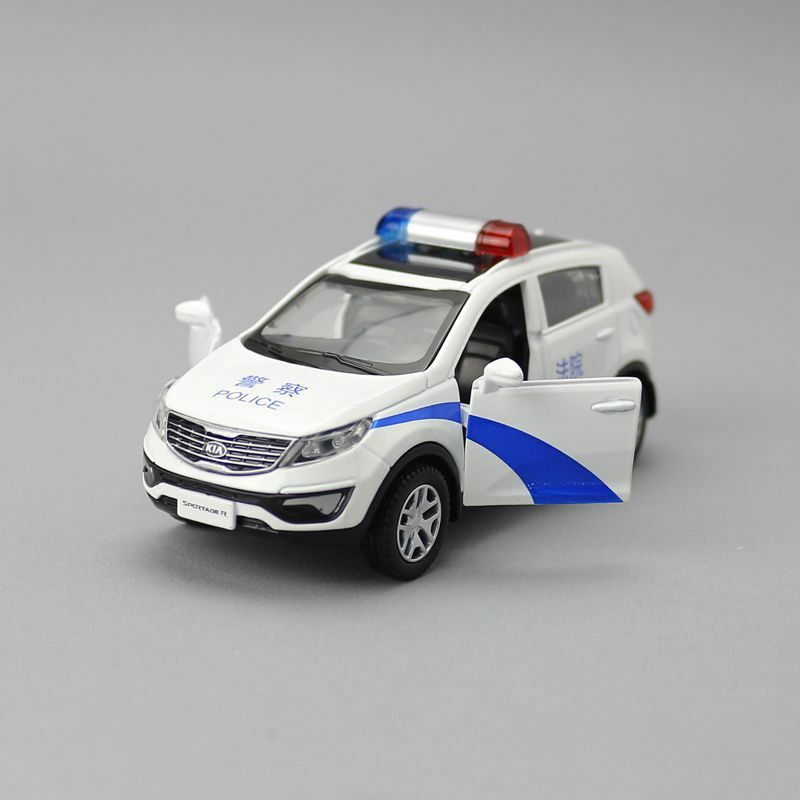 Caipo 1:39, откидная модель автомобиля KIA Sportage R, Полицейская модель, литой металлический автомобиль для коллекции, подарка и украшения