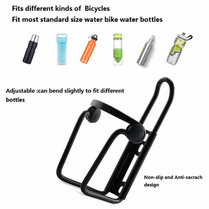 MTB Bike Water Bottle Holder 360 Rotating Bicycle Water Bottle Cage Lightweight Aluminum Alloy Drink Cup Holder with Adjuster