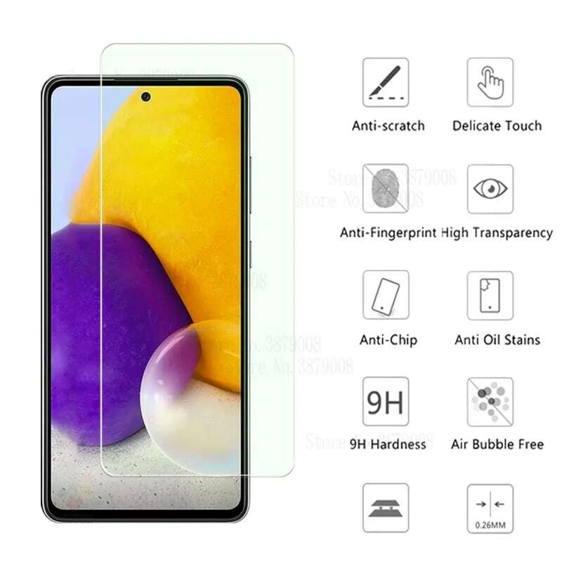 for samsung a72 4G glass camera protective glass for samsung galaxy a72 a 72 72a sm-a725f/ds 6.7'' phone screen protector films