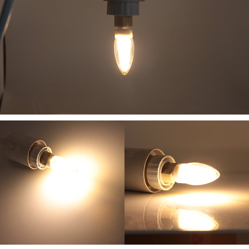 G9 lampu dimer lilin Led filamen cahaya Super 3W 110v 220v keramik + lampu sorot kaca ganti Halogen untuk rumah tanpa bohlam berkedip