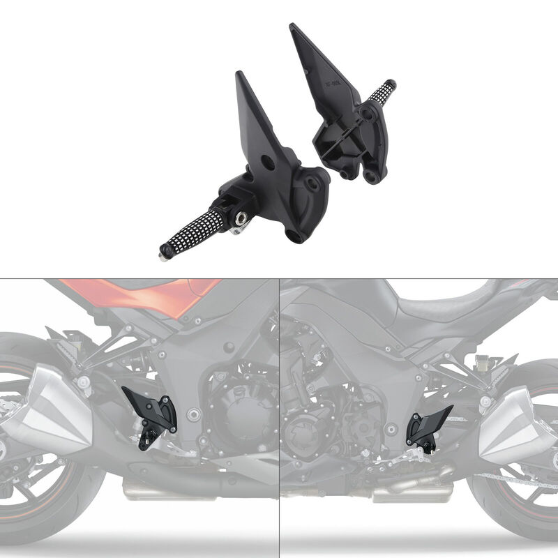 Repose-pieds avant de moto, support de pédales pour Kawasaki Z1000 ZR1000 2010 – 2020
