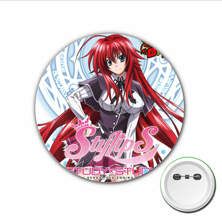 3pcs anime Sekolah Tinggi DxD lencana Cosplay kartun lucu pin bros untuk ransel tas lencana tombol aksesoris pakaian