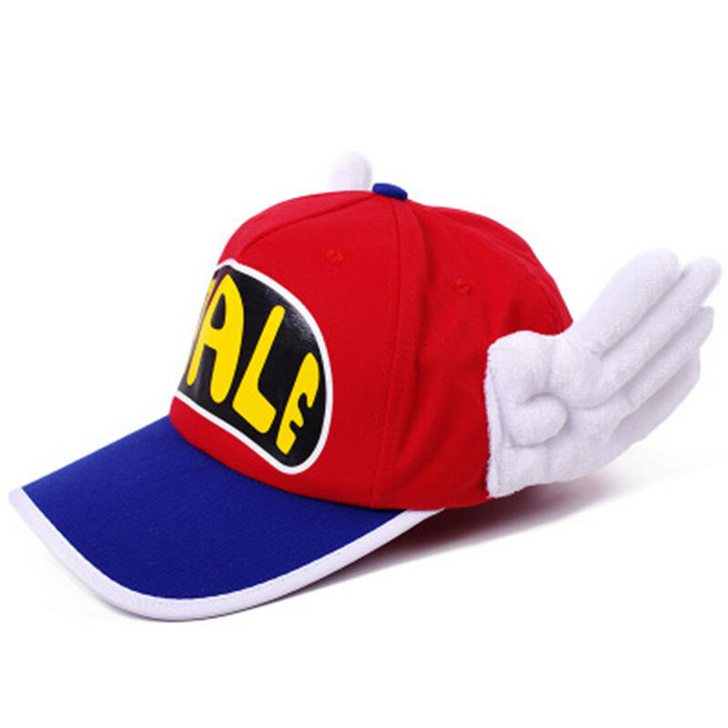 Anime schöne Erwachsene Hut Dr. Slump Cosplay Arale Cap süße Engels flügel Hüte Baumwolle Baseball Caps Party