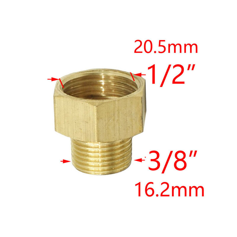 ทองเหลือง1/2 "3/4 3/8 1นิ้วด้ายลดซ่อมข้อต่อสำหรับก๊อกน้ำห้องน้ำ Coupler ทองแดง Bubbler อะแดปเตอร์