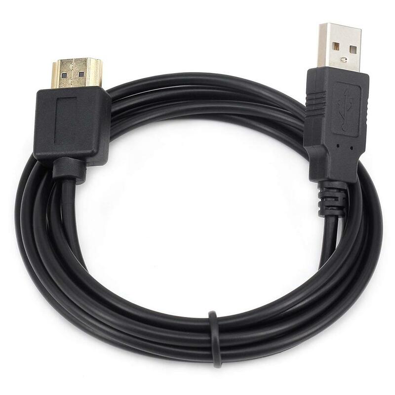 Câble d'alimentation USB pour ordinateur portable en PVC vers HDMI mâle vers mâle adaptateur de répartiteur de câble de charge pour appareil intelligent