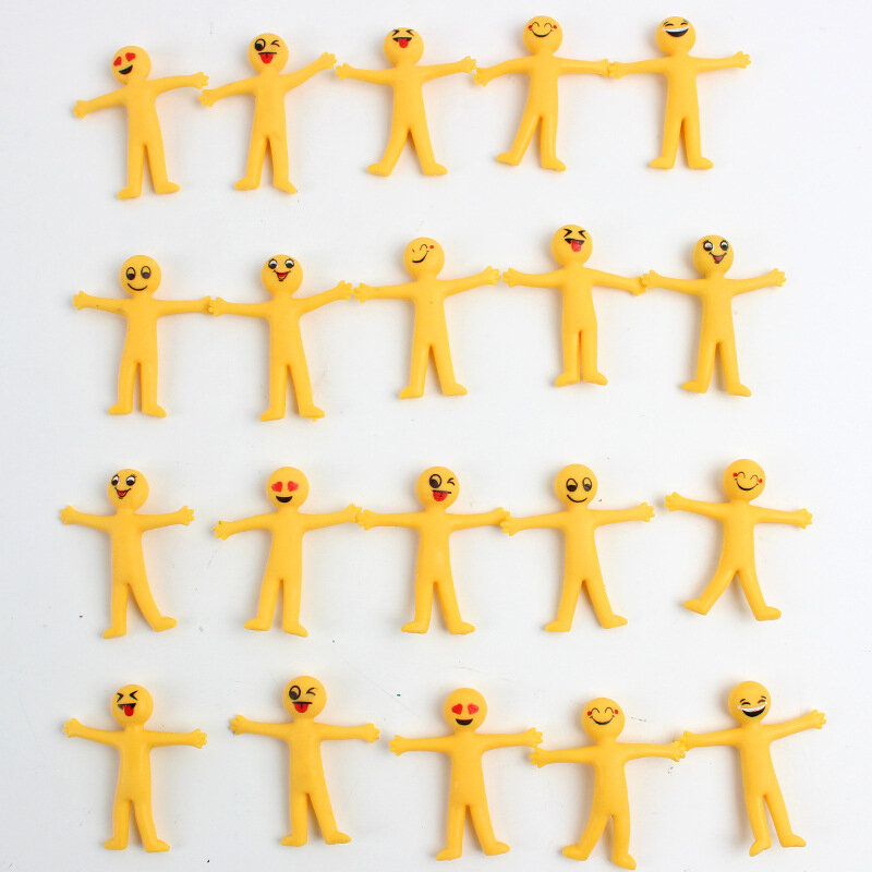 8-20 sztuk Funny Little Man Squishy zabawki typu Fidget antystresowy dorosłych dzieci rosnące Stress Relief zabawki do ściskania dzieci charyzma zabawki prezentowe
