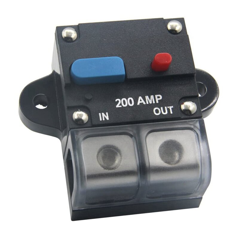 12-24 Volt DC 200A Circuit Breaker Trolling-Motor Auto Auto Marine Stereo o Inline-Sicherung Halter Inverter