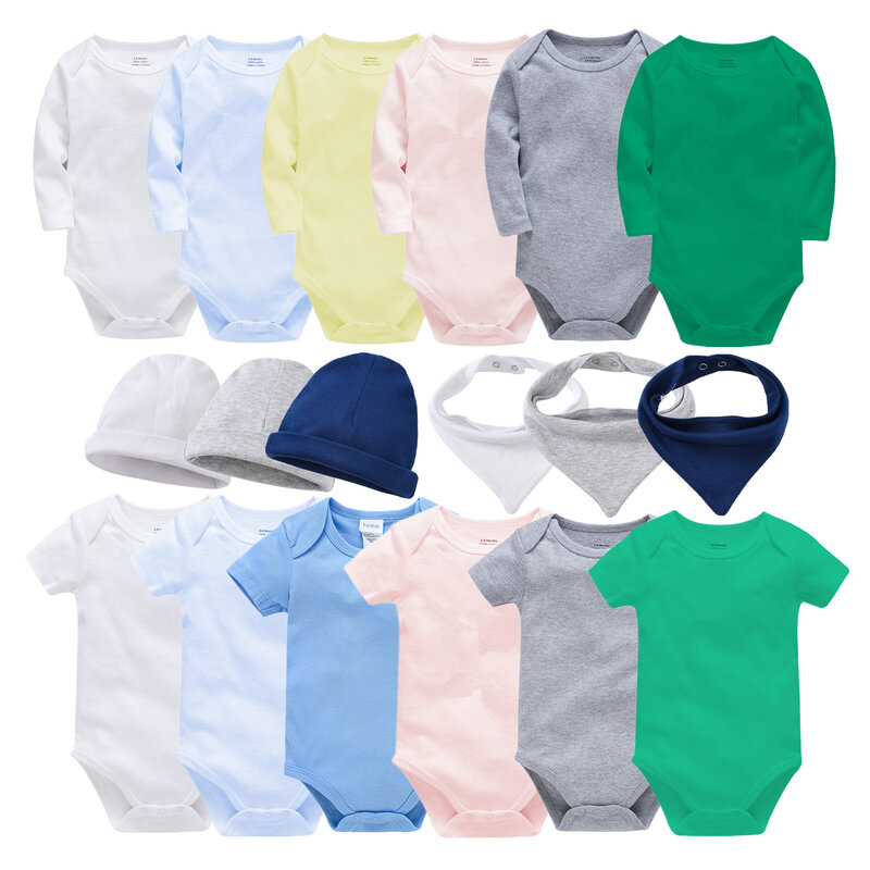 Baby Bodysuits Cotton Newborn Blank Long Sleeve 0-24 Months Boy White Body Bebes Blanco Roupa Menina Baby Girl Clothing Solid