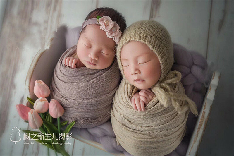 Pasgeboren Fotografie Props Deken Achtergrond Baby Fotografie Studio Props Baby Wraps Foto Schieten Accessoires Stof