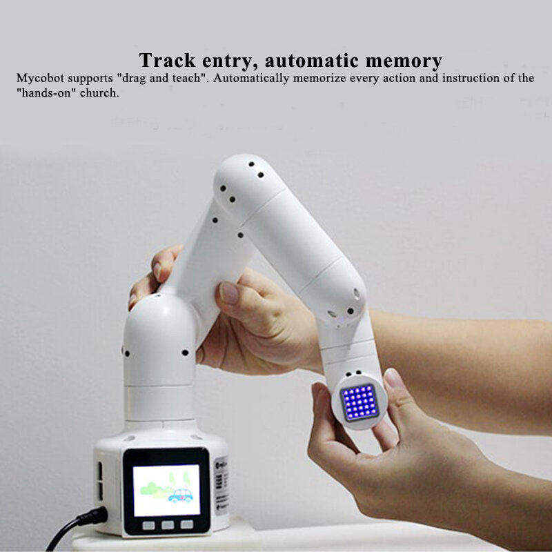 Nuovo micobot Robotic Arm Robot a 6 assi Ros riconoscimento visivo programmazione per bambini Stem Education per lego