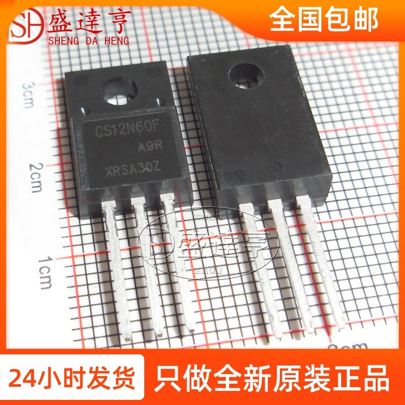 Transistor DIP MOSFET CS12N60F 12A 600V TO220F, 10 pièces/lot, nouveau, Original, en Stock