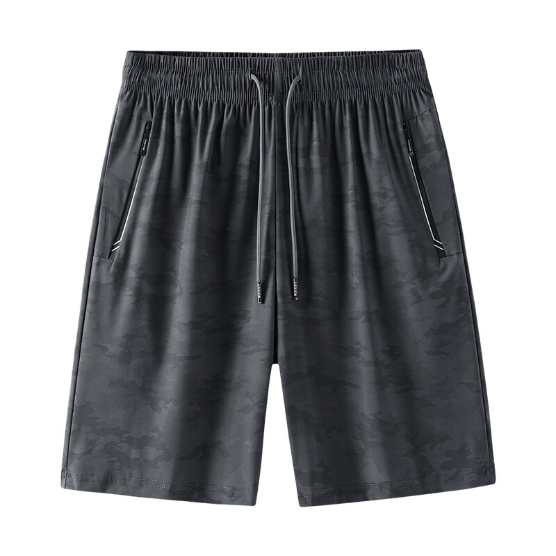 Pantalones cortos de secado rápido para hombre, Shorts de chándal elásticos de camuflaje, talla grande 9xl 8xl 7xl 6x