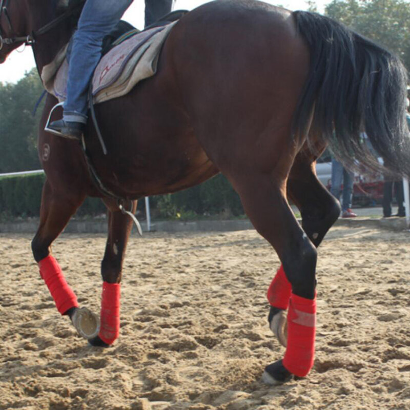 Velo Polo Leg Wraps, Botas Equestres, Bracer Leg Protection, Cavalo, 4 Rolos