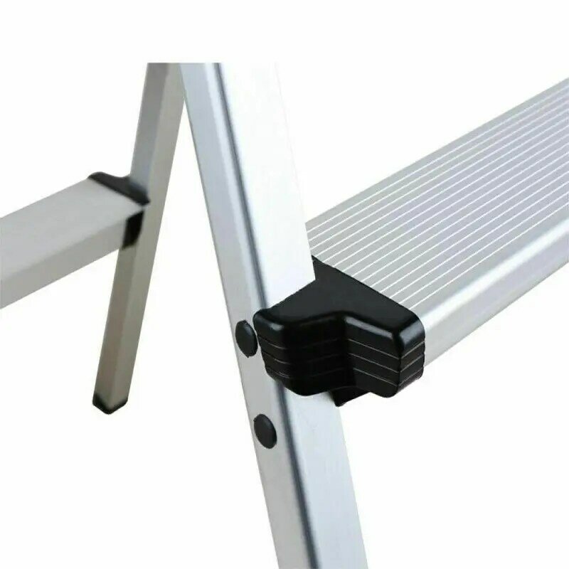 Honhill-escalera plegable portátil de 3 pasos, escalera plegable de aluminio, cargable, hasta 150kg, para el hogar