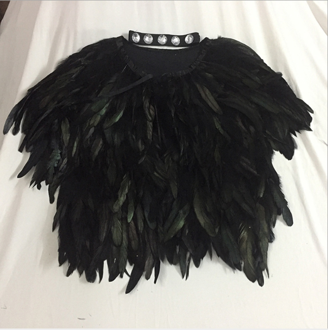Autumn and winter 2021 New Short European and American Women's Vest Feather Vest Slim Sleeveless Camisole Girl