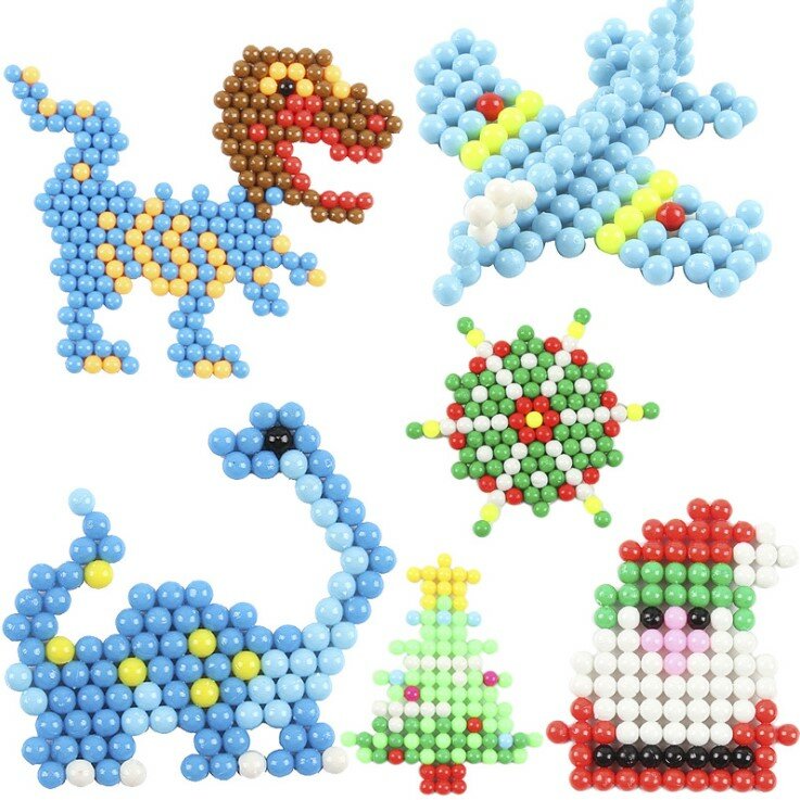 Sac de 1000 perles magiques à eau de 5mm, 30 couleurs, outil de bricolage Hama, jouets pour enfants, accessoires de puzzles
