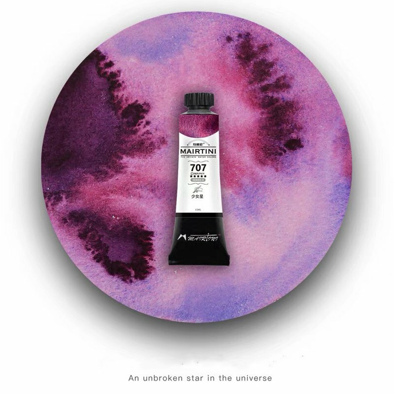 Mairtini 12 cores 5/15ml artista layed aquarela pintura tubo profissional cor da água para pintura arte suprimentos