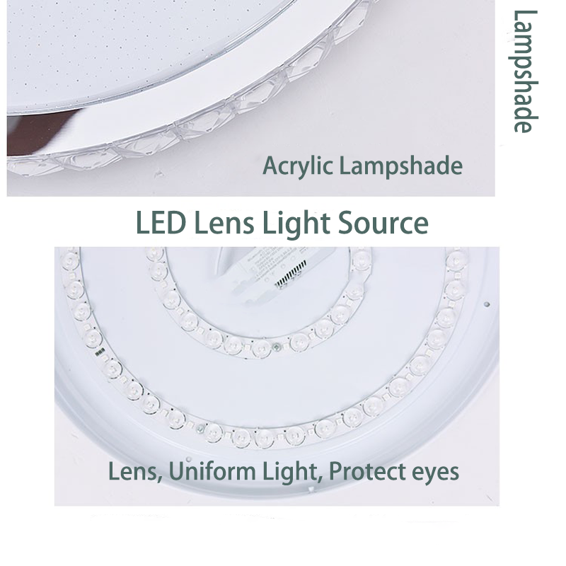 أضواء سقفية بتقنية لامبارا Led من شركة لامبارا كوم سوم Lampada Com Som مزودة بتقنية البلوتوث أضواء سقفية لغرفة النوم