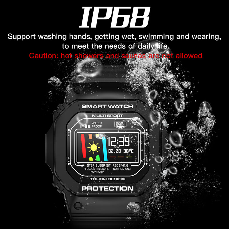 X12 inteligentny zegarek IP68 wodoodporny pulsometr Monitor ciśnienia krwi bransoletka pływanie ekg PPG mężczyzna kobiet zegarek sportowy zegarek