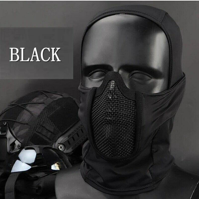 Nuova maschera copricapo tattica militare traspirante Airsoft Paintball maschere da caccia maschera da combattimento resistente all'usura