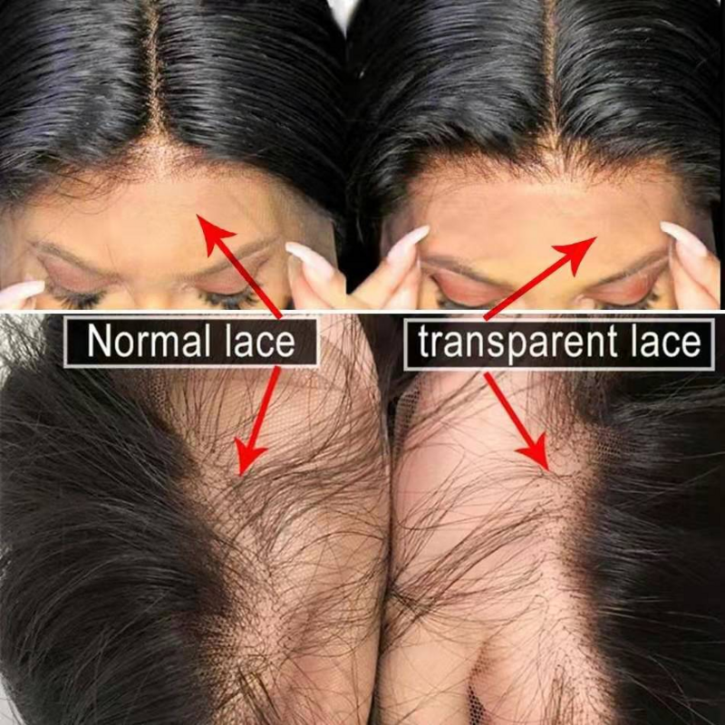 Perruques Lace Frontal wig 180% cheveux naturels lisses, 4x4, 30 pouces, pour femmes