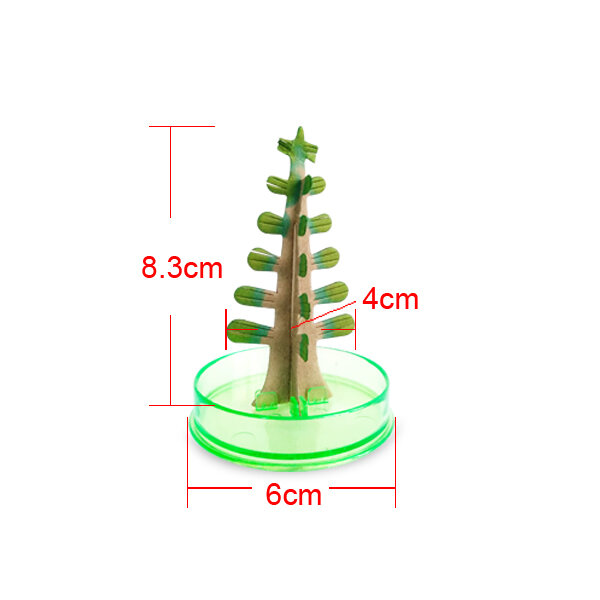 2020 9x6cm Mini Grün Magische Wachsende Papier Bäume Spielzeug Magische Wachsen Weihnachten Baum Heißer Lustige Wissenschaft Baby spielzeug Für Kinder Neuheit