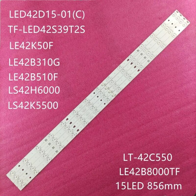 Listwa oświetleniowa LED 15 lampa dla Haier 42 "TV LE42B310G LS42H6000 LE42B510F 42 ce3210d LED42D15-01(C) 01(A) 3034201520V LT-42C550